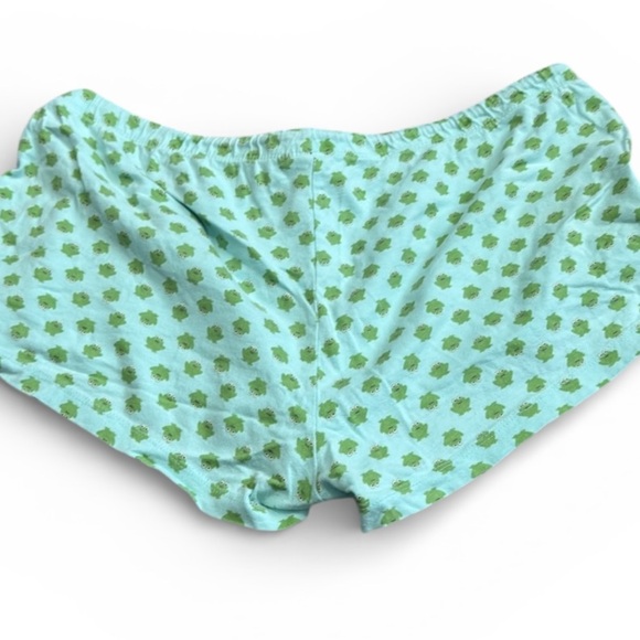 Tilt blue and green Frog pajama shorts - Picture 5 of 9